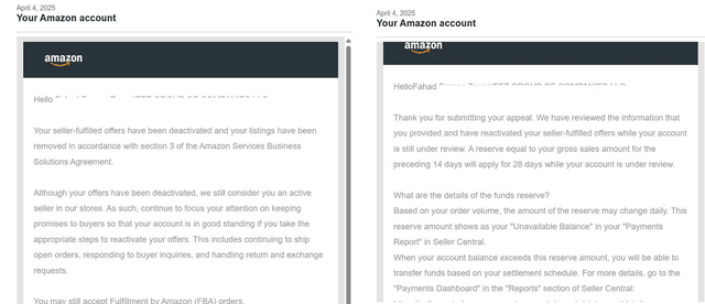 Amazon Reinstatement Success 10